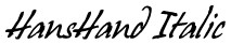 HansHand Italic